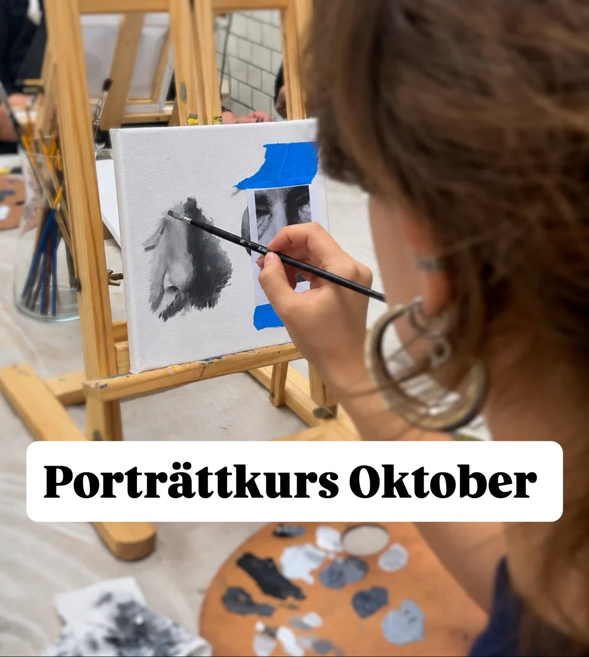 Porträttkurs Måleri 17.30 15/10