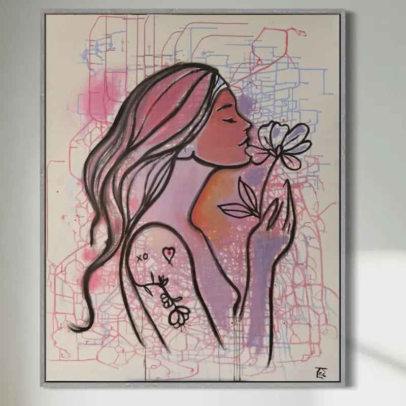 Vild och slarvig precis som jag 150x120cm